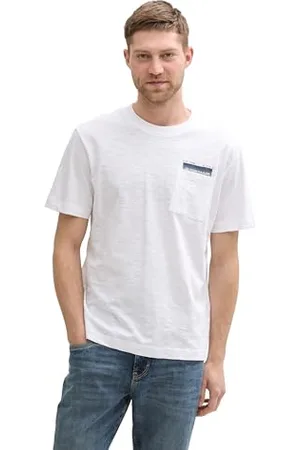 TOM TAILOR Henley T-Shirt aus Baumwolle, Dark Bottle Green, M