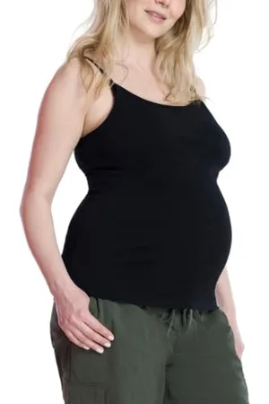 Motherhood Maternity Damen Clip Down Nursing Tank Top with Adjustable Straps for Breastfeeding Trägershirt/Cami Shirt, , Mittel