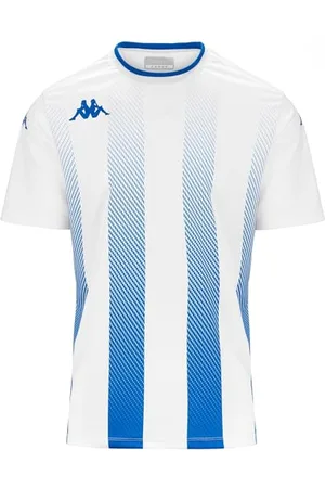 Kappa Herren BUGO T-Shirt, Weiß/Blau, XL