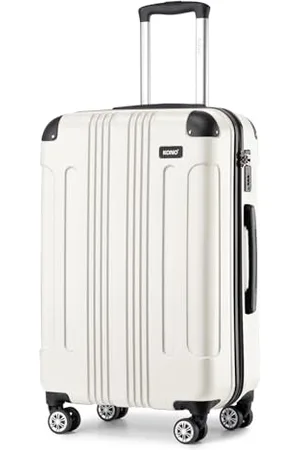 Kono 65cm Koffer Mittelgroß Hartschale Trolley Rollkoffer Reisekoffer mit 4 Rollen 65x42x26cm (Koffer L, )