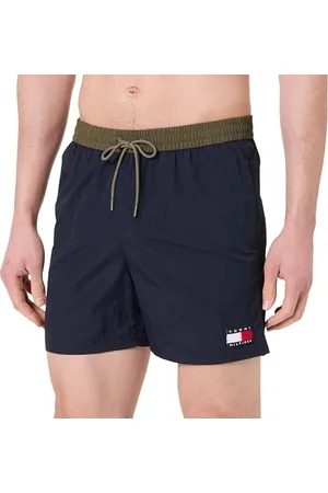 Tommy Hilfiger Herren Badehose Medium Drawstring mit Tunnelzug, Blau (Desert Sky), L