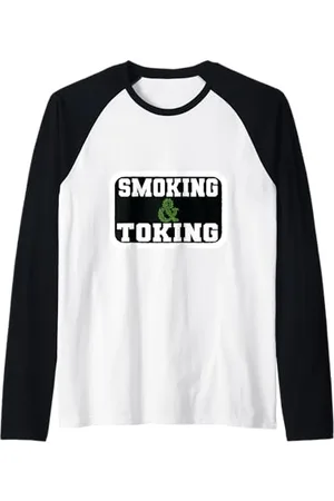 Iron Kor Smoking and Toking Positive Energy Leafy Vibe Raglan