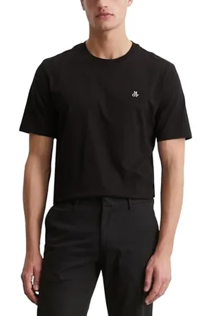 Marc O’ Polo Marc OߴPolo Herren 2-er Pack T-Shirts aus Bio-Baumwolle Basics, Mehrfarbig (2er Pack/Schwarz+Grün), XL