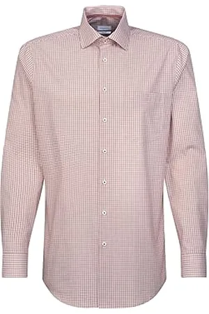 Seidensticker Herren Regular Fit Langarm Hemd, , 44 EU