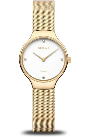 Bering Damen Uhr Quarz Movement - Classic Collection mit Edelstahl und Saphirglas 13326-334