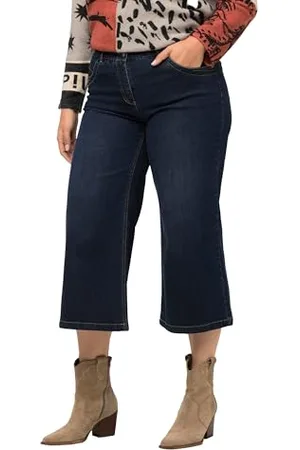 Ulla Popken Damen, große Größen, Denim Culotte, Mary