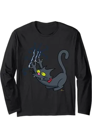 The Simpsons Snowball 2 Scratching Pet Cat Parent Langarmshirt