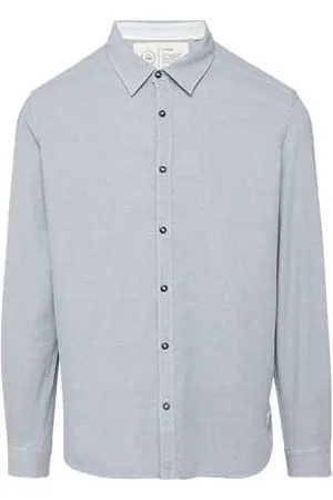 QS by s.Oliver Regular Fit: Baumwollhemd mit Strukturmuster L