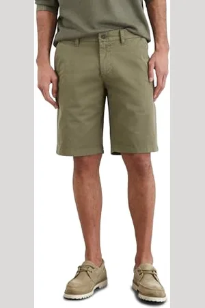 Marc O’ Polo Marc OߴPolo Herren Shorts mit Stretch-Anteil Regular Fit, Grün (Oak Ash), 33