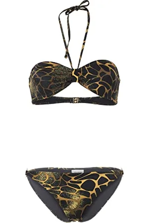 Fashy Gino Lapis Damen Bikini, Animal-Print aus recyceltem Material