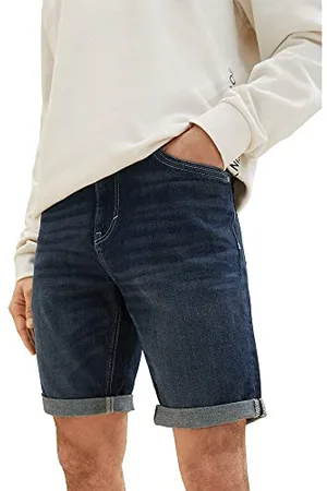 TOM TAILOR Herren Slim Fit Jeans Bermuda Shorts mit Stretch