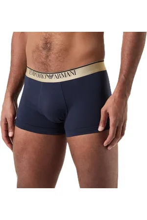 Emporio Armani Herren Shiny Logoband Trunk Badehosen, , M