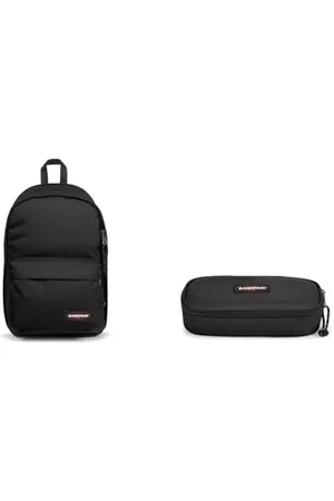 Eastpak BACK TO WORK Rucksack, 27 cm, 27 L, Black & OVAL SINGLE Federmäppchen, 84 cm, 80 L, Black