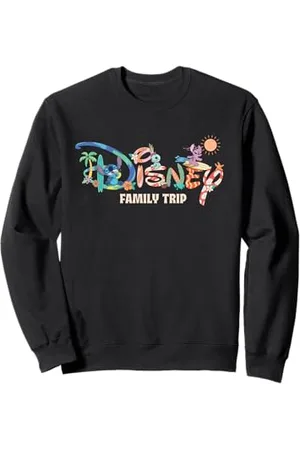 Disney Stitch & Friends Logo "Family Trip" Matching Vacation Sweatshirt