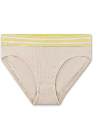 Sanetta Mädchen-Unterhose | Hochwertige und nachhaltige Unterhose für Mädchen aus Baumwoll-Mix. Slip mit Webbund aus Rippe | Unterwäsche für Mädchen