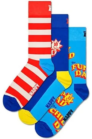Happy Socks Herren 3er-Pack Vater des Jahres Socken, , M/L