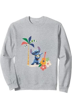 Disney Lilo & Stitch Hula Dancing Stitch Floral Logo Sweatshirt
