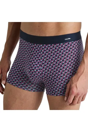 Calida Cotton Code Design Boxershorts Herren, weicher Elastikbund, Single Jersey, ohne Eingriff