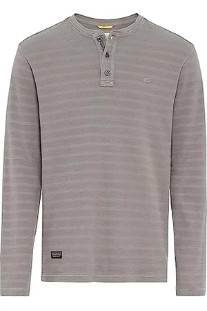 Camel Active Herren Langarm Henleyshirt aus Reiner Baumwolle Menswear-S
