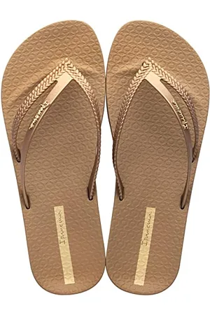 Ipanema Lpanema Bossa Soft V Fem Damen-Flip-Flops, Gold, Beige, 35/36 EU