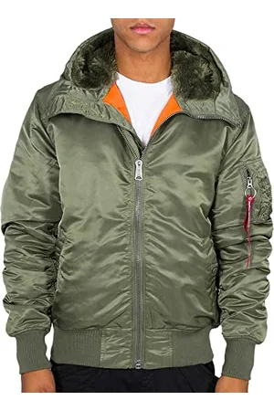 Alpha Industries Herren MA-1 Hooded Bomberjacke, , Small
