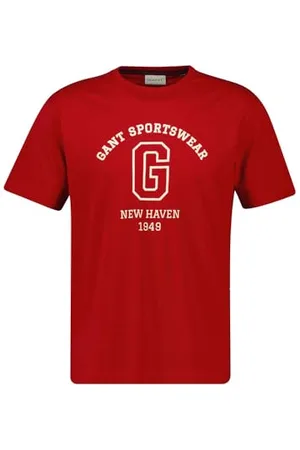 GANT Herren Graphic Tshirt, Ruby Red, 4XL EU