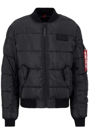 Alpha Industries MA-1 Puffer Bomber Bomberjacke für Herren Black