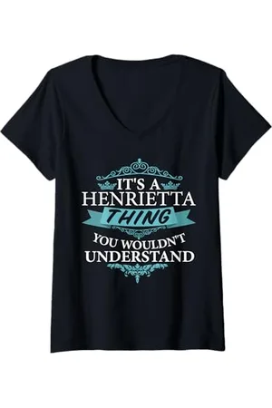 Awesome apparel Damen Es ist eine Henrietta-Sache, die Sie nicht verstehen würden T-Shirt mit V-Ausschnitt