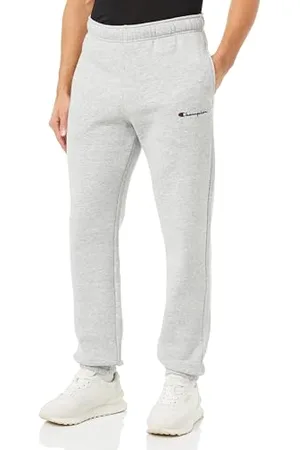 Champion Herren Legacy Authentic Pants-Script Logo Powerblend Fleece Elastic Cuff Trainingshose, , XS