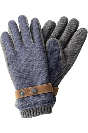 Camel Active Herren Handschuhe mit Lederriemen in Wolloptik menswear-M