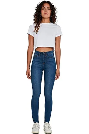 Noisy May NOS DE Damen NMCALLIE HW VI021MB NOOS Skinny Jeans, , 27W / 32L