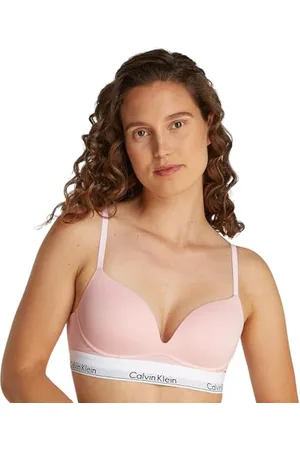 Calvin Klein Damen Push-Up BH Plunge mit Bügel, Rosa (Buff Pink), 85A