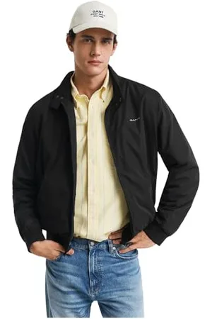 GANT Herren Lightweight Harrington Jacket Jacke, Black, XXXL