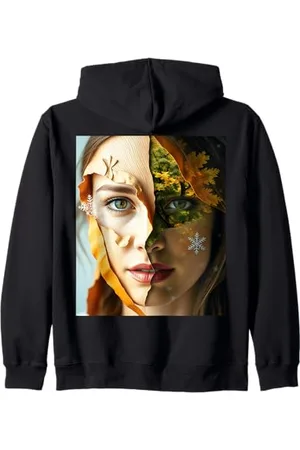 Steampunk Cool Vintage Creations Fantasy Girl Baumlandschaft Kapuzenjacke