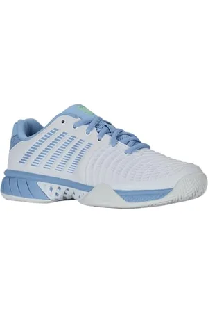 K-Swiss Damen Express Light 3 Tennis Shoe, White/Dutch Canal/Green, 41.5 EU