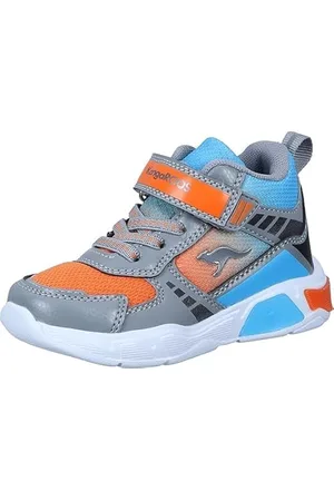 KangaROOS Jungen Unisex Kinder K-SLB Clave Mid EV Sneaker, dk Navy/Sky, 33 EU