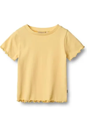 WHEAT Mädchen Rib T-Shirt S/S Alicia GOTS Zertifiziert