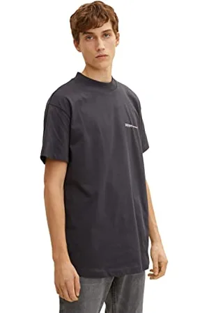 TOM TAILOR Herren Relaxed T-Shirt mit Logo-Print 1033028, , L