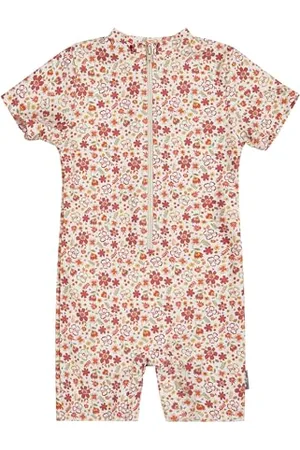 Sterntaler Schwimmanzug Blumen - Badebekleidung für Mädchen - Badeanzug Kurzarm - UV-Schutz 50+ Schwimmanzug mit Windeleinsatz bis Größe 86/92 - Baby und Kinder Bademode - , Größe 80