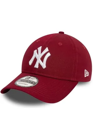 New Era New York Yankees MLB League Essential Weinrot Verstellbare 9Twenty Cap - One-Size