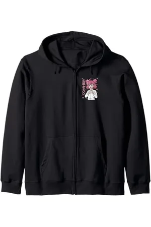NineBlack Vintage Japanische Anime Girl Style 02 Kapuzenjacke