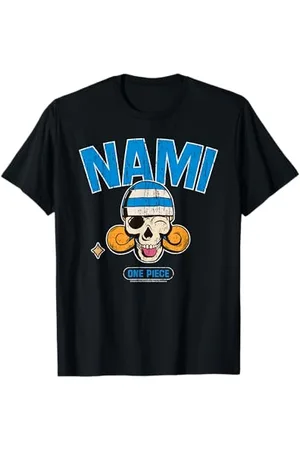 Onepiece Nami Strohhut Piraten Navigator Skull Logo Anime T-Shirt