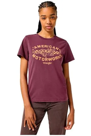 Wrangler Damen Regular Tee T-Shirt, , S