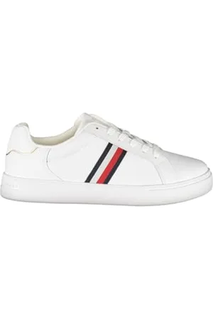 Tommy Hilfiger ESSENTIAL COURT SNEAKER STRIPES ( Niedriger Schnitt (Schuhe) Damen, (White), 37 EU