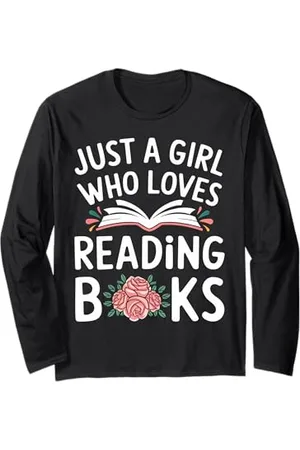Graphic 365 Lesebücher Cute Book Lover Girl Bibliophile Bookworm Langarmshirt