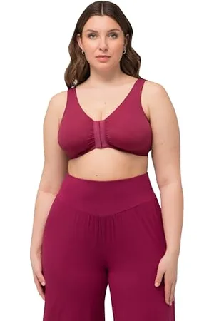 Ulla Popken Damen Bustier, Vorderverschluss 689668 BH, , 85D