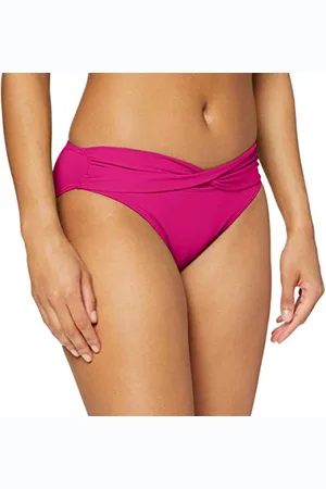 QS by s.Oliver Damen Bikinihose Umschlaghose JPF - 30 229002, Einfarbig, Gr. 38, Pink (Pink 776)