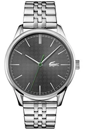 Lacoste Analog Quarzuhr für Herren Kollektion Vienna mit Silbernes Edelstahlarmband - 2011073
