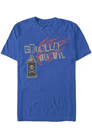 Disney Unisex Dnca Spray Fire Organic Short Sleeve T-shirt, Bright Blue, XXL