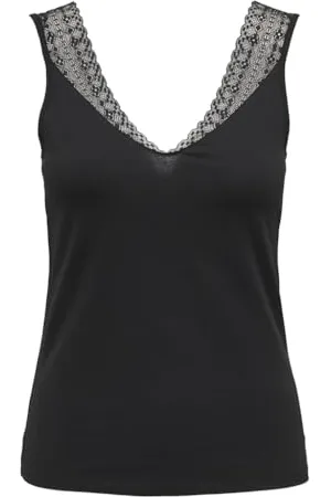ONLY Onllunna S/L Back V-Neck Lace Top Cs JRS